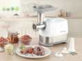 Delimano Meat Mincer Pro, Grinder & Sausage Maker - 600W Power 3 in 1 Meat Mincer, Electric Meat Grinder, Heavy Duty Meat Mincer, Food Grinder with Sausage & Kubbe Kit, 3 Grinder Plates, Power, Easy to Clean and Install, Suitable for Home Kitchen, White |. 