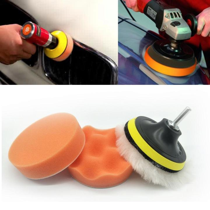 Pad Buffer Car Polisher Gross Polish Polishing Kit Set Drill Drill Adapter