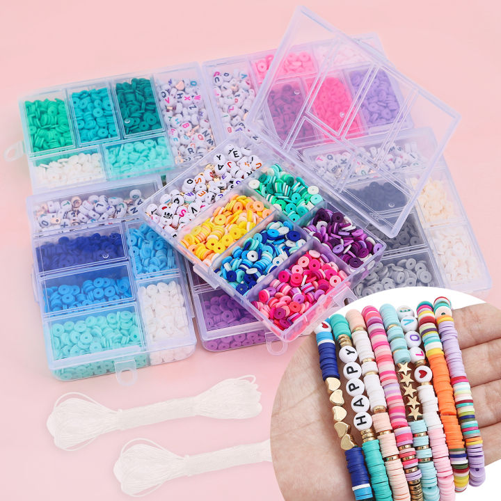 1160Pcs Soft Ceramic Letter Beads For Jewelry Making DIY Accessories Necklace Bracelet Daraz.pk