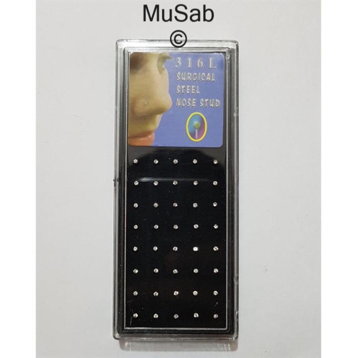 40%20pcs%20/%20pack%20Stainless%20Steel%20Rhinestone%20Nose%20Piercing%20Stud%20Gold%20Styles%20Straight%20Pins%20Fashion%20Body%20Jewellery%20-%20Image%203