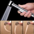 Muslim shower toilet shower head ABS quality with wall mounting feature shower head for bathroom, washroom, wash room, and holder Shattaf shower, Commode Wc shower No chain, pipe, hose or tube shut off shower head. 
