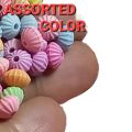ACRYLIC RONDELLE BEADS WITH STRIPE LINE, ASSORTED PASTEL COLOR, 70 PCS, FLUTED RONDEL BEAD COLORFUL CHUNKY, FOR ART AND CRAFT PROJECTS, DECORATION DIY SEWING CRAFT AND SCHOOL PROJECT.. 