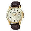 Original Casio - MTP-V004GL-9AUDF - Stainless Steel Watch for Men. 
