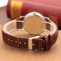 Clock Men Minimalist Dial Elegant Pointers quartz Watch Leather Belt Male Watches Fashion glass men's watch PD999. 