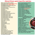 20mm 22mm Strap For Samsung Galaxy watch 4/5/6/pro/Classic/Active 2/Gear S3 44mm 40mm 46mm bracelet correa HUAWEI GT 2/2E/3 Band. 