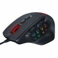 Redragon M811 Aatrox MMO Wired Gaming Mouse with 15 Programmable Buttons RGB Gamer Mouse w/ Ergonomic Natural Grip Build, 10 Side Macro Keys. 