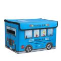 Cartoon Color Toy Car Box Children Cute Folding Storage Box with Cover Non-woven Fabric Opp Bag Rectangle Office Organizer 1 Pc. 