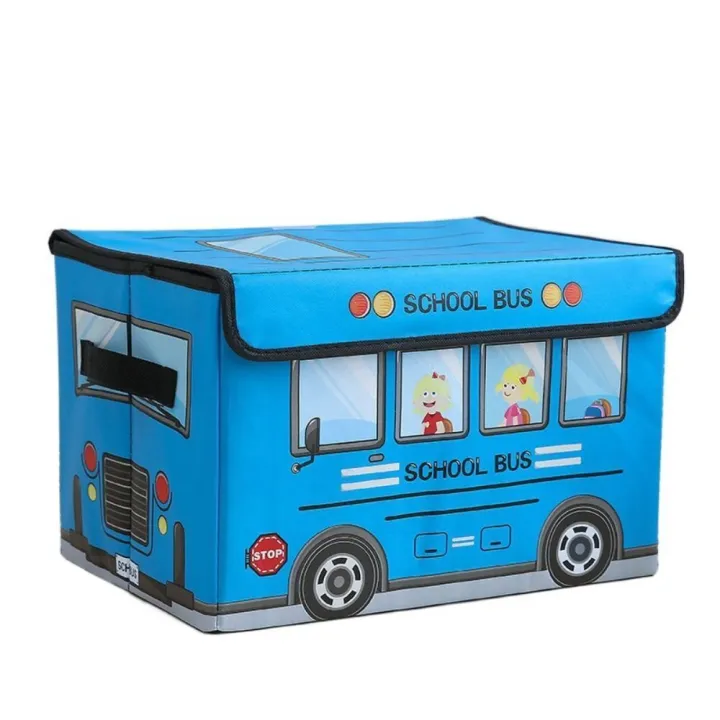 Cartoon%20Color%20Toy%20Car%20Box%20Children%20Cute%20Folding%20Storage%20Box%20with%20Cover%20Non-woven%20Fabric%20Opp%20Bag%20Rectangle%20Office%20Organizer%201%20Pc%20-%20Image%204