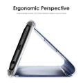 For SAMSUNG galaxy NOTE 8 case Clear View Electroplating Mirror Flip Phone Casing Full Protective Phone Housing cover. 