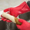 【Happier】 Peeled Potato Gloves Kitchen Vegetables Scraping Fish Scale Cleaning Gloves Non-Slip Silicone Gloves Kitchen Tool Accessories. 