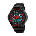 SKMEI Sports Children's Top Brand Double Time Chrono EL Light Water Resistant Watches For Kids 1060. 