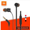 Original JBL T110 Headphone TUNE110 3.5mm Wired Earphone Stereo Earbud Pure Bass Sports Headset In-line Control Handsfree HD Mic. 
