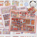 Tirado Abu Dodo Sauce Series Cute Girl Border Material Cartoon Stickers Plain Handbook Stickers Wholesale. 