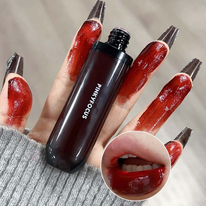 Glass Water Gloss Herorange Lip Glaze Mirror Moisturizing Plump Lips Long-Lasting Makeup Lipstick