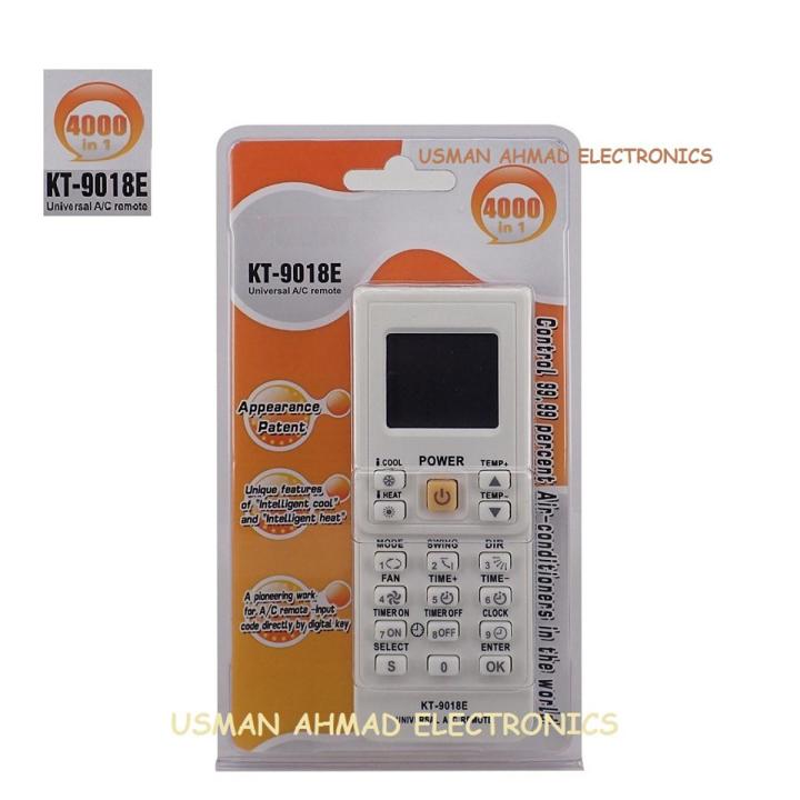 4000 in 1 Universal Air Conditioner Remote Control KT-9018E