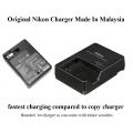 Original Lot Charger Made In Malaysia Charger Nikon Mh-24 For Nikon En-El14 D3400 D5500 D5300 D5600 MH24 MH 24. 