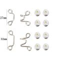 1 set Nail-free Waist Buckles Nail-free Waist Buckle Removable Jeans Pants Size Adjustment Button Tool. 