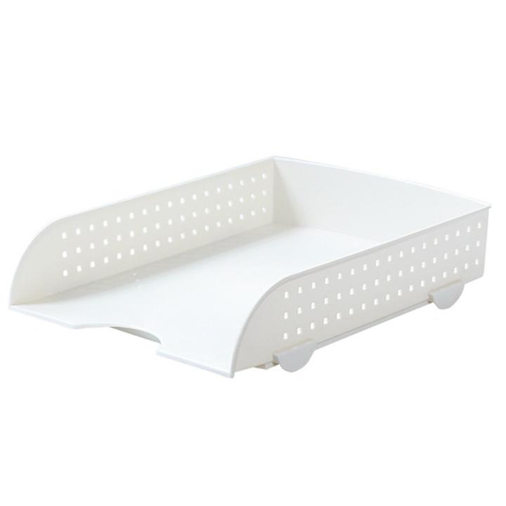 File Storage Tray Stackable File Storage Rack A4 Paper Box Stationery Shelf