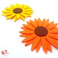 Pack of 10 - A4 Size Plain Felt Fabric Sheets. 