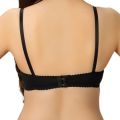 Bebelle, Softouch, Bra for girls and women, Padded Bra, Soft Cotton Bra, Semi Formal Bra, Black, B Cup. 