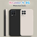 Original For Realme 8 4G Silicone Full Cover Case Dirt resistant Phone Case Cover. 