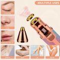 2 in 1 Rechargeable Painless Portable USB Epilator Hair Remover Nose Beard Eyebrow Trimmer Female Shave. 