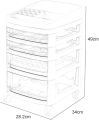 Storage Cabinet Drawer Type Floor Multi-layer Shelf Storage Cabinet Desktop Storage Box  (4 layers). 