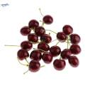 Simulation Fruit Cherry Artificial Fruit Cherries Hand Made Fruit Decorations 20. 