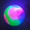 Green Home Glowing Ball Elastic Happy Exercise Rubber Flashing Elastic Ball Pet Supply for Home. 
