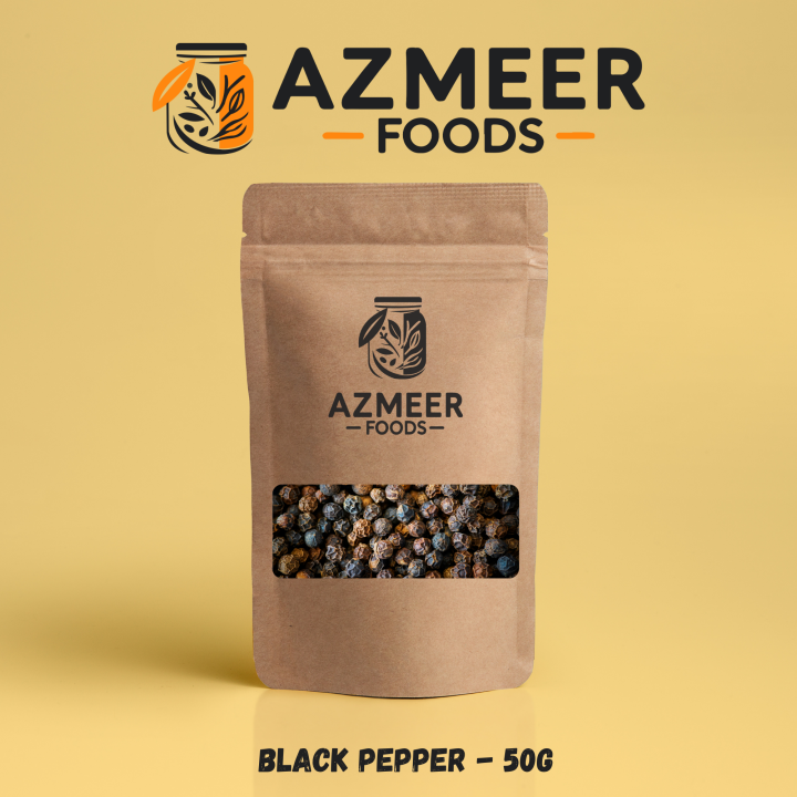 Azmeer Foods - Black Pepper whole / Kali Mirch Sabut 50g | Daraz.pk