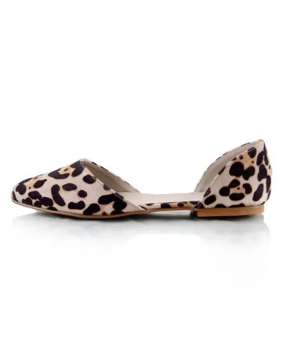 Beige%20And%20Black%20Suede%20Pump%20Flats%20For%20Women%20-%20Image%206