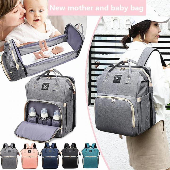 Mother%20And%20Baby%20Backpack%20New%20Multifunctional%20Folding%20Crib%20Carry%20Bag%20Mother%20Travel%20Diaper%20Bag%20Baby%20Stroller%20Storage%20Bag%20-%20Image%202