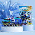 Lego City Police Command 6IN1 Trucks Building Blocks Policeman Robot Car Helicopter Model Bricks Toys for Children. 