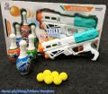 Nerf Water Canon Dual Function Water and Nerf Darts Soft Ball Shooter Water Blaster Air Space Blaster with 300 Absorbent Water Balls New Design Free Soft Nerfs 4 Pieces Stick On NerfGun NerfBullets with Suction Cups for Kids Birthday Gift Outdoor Party. 