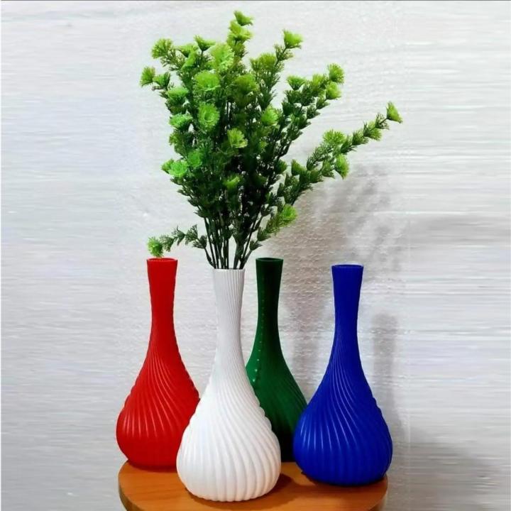 Flower Sorahi Vase For Desk Drop Resistant Non-Glass Plastic Vase Nordic Imitation Decorative Unbreakable Vase Pot