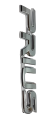 "PRIUS" Chrome Silver Emblem for Toyota Prius Hybrid | 3D Rear Tailgate Monogram Logo Badge - 1 Pc. 