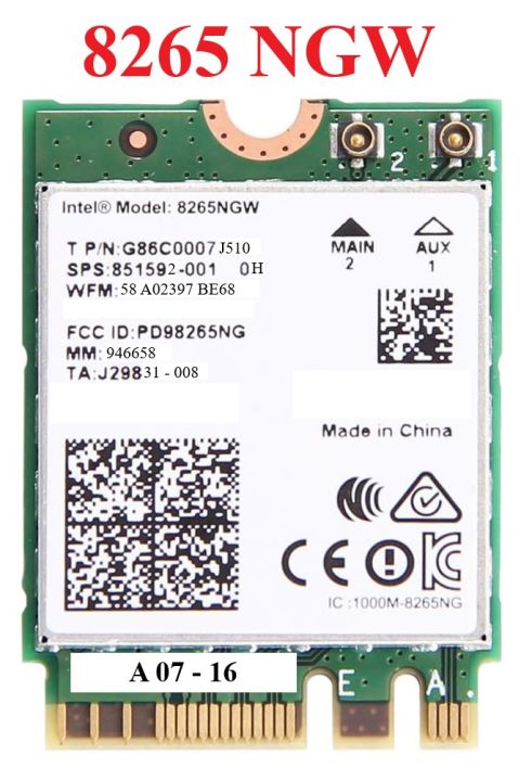 Intel 8265 8265NGW NGFF M.2 Wifi Card for PC Desktop WiFi Bluetooth