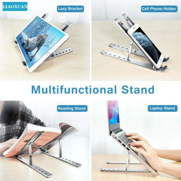 BRAINZONE%20GADGET%20%20Aluminum%20PLASTIC%20Adjustable%20Laptop%20Stand,%20Portable%20Laptop%20Riser,%20Aluminum%20Laptop%20Stand%20for%20Desk%20Foldable,%20Ergonomic%20Computer%20Notebook%20Stand%20Holder%20for%20MacBook%20Air%20Pro,%20Dell%20XPS,%20HP%20(10-17.3'')%20-%20Silver%20-%20Image%203
