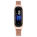 Women's LED Waterproof Magnetic Watch - Fashion Digital Touch Wristwatch. 