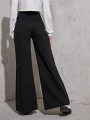 Highwaist Black Wide Leg Denim Jeans for Women - Stylish, Comfortable, Flattering Fit. 