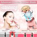 2 in 1 Electric Eyebrow Trimmer and Shaver, Rechargeable Hair Remover for All Parts Use in Pen Flawless Hair Remover Rechargeable Painless-Precision Eyebrow Trimmer and Eyebrow Razor Tool with LED Light for Face, Lips, Nose, Chin, Arm. 