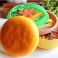 Kids Burger Shaped Lunch Box with Compartments BPA Free. 