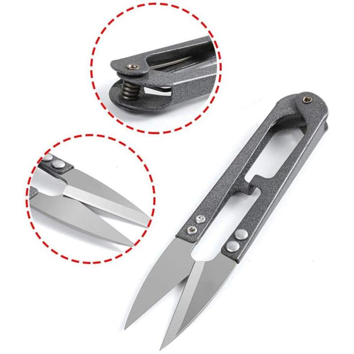 DM Sewing Scissors Clippers Multipurpose Quick-Clip Yarn Thread Cutter Portable Embroidery Thrum Fishing Thread Cutter Mini Snips Trimming Nipper for Stitch,Small Plants,Crafts,DIY Projects