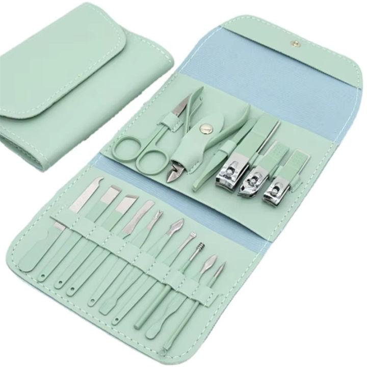 16pcs%20Manicure%20Pedicure%20Grooming%20Kit%20%7C%20Nail%20Cutter%20Set%20&%20Nail%20Cutter%20Kit%20%7C%20Professional%20Tools%20for%20Hand%20and%20Foot%20%7C%20Stainless%20Steel%20Clipper,%20Cuticle%20Nipper%20&%20Nail%20File%20%7C%20Complete%20Nails%20Care%20Tool%20Set%20for%20Home%20&%20Travel%20-%20Image%206