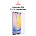 Youksh Samsung Galaxy A16 Transparent Case - Samsung Galaxy A16 Jelly Back Cover - Samsung A16 Camera Protection Pouch - Transparent Samsung A16 Series.. 