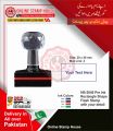 Pre-ink stamp for Doctors , Teachers with crystal Handle. Stamp Imprint area : 63mm x 23mm with 5 colors option. 