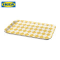 IKEA Tray, patterned white/light yellow, 20x28 cm. 