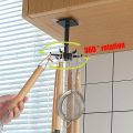 360° Rotating Folding Hook,Self-Adhesive 180°Vertical Flip Waterproof Utility Hook for Home Kitchen Bathroom Towel Office Sticky Wall Hook, Damage-Free No Drilling. 