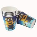 MINIONS THEME PAPER CUPS - PACK OF 10 PAPER CUPS - MINIONS CUPS. 