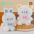 Animal Plush Doll Adorable Cartoon Plush Toy Mini Bow Bunny/bear Doll for Kids Soft Fluffy Stuffed Animal Pillow Ornament Perfect Birthday Gift Bear Doll Plushies. 